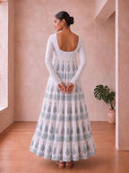 Akshara Blockprint Tiered Anarkali Set - 3