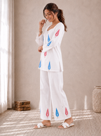 Ishani Leaf Blockprint  Co-ord Set - 2