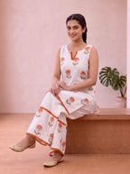Nia Blockprint Farsi Corset Set - 2