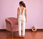 Brown Blockprint Cotton Corset Top