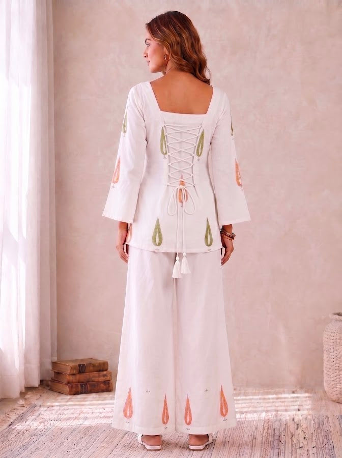 Ishita Leaf Blockprint  Co-ord Set - 2