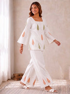Ishita Leaf Blockprint  Co-ord Set - 2