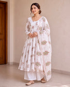 Shreya Blockprint Anarkali Set - 3
