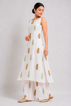 Ishra Blockprint Kurti Palazzo Set - 2