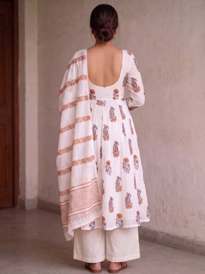 Priya Blockprint Anarkali Set - 3