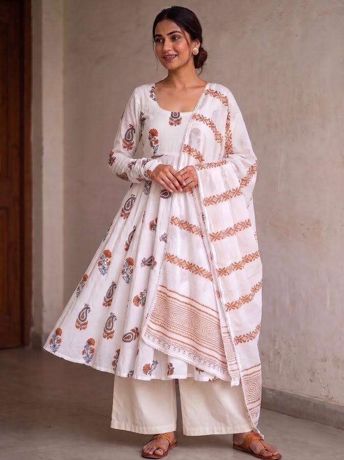 Priya Blockprint Anarkali Set - 3
