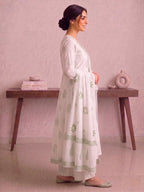 Siya Blockprint Green Kurti Palazzo Set - 3