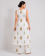 Ishra Blockprint Kurti Palazzo Set - 2