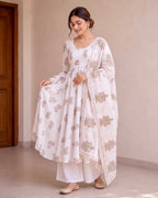 Shreya Blockprint Anarkali Set - 3